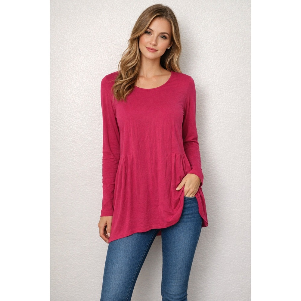 J. Jill Wearever Collection Tunic Blouse Preppy Career Office Minimalist Luxury